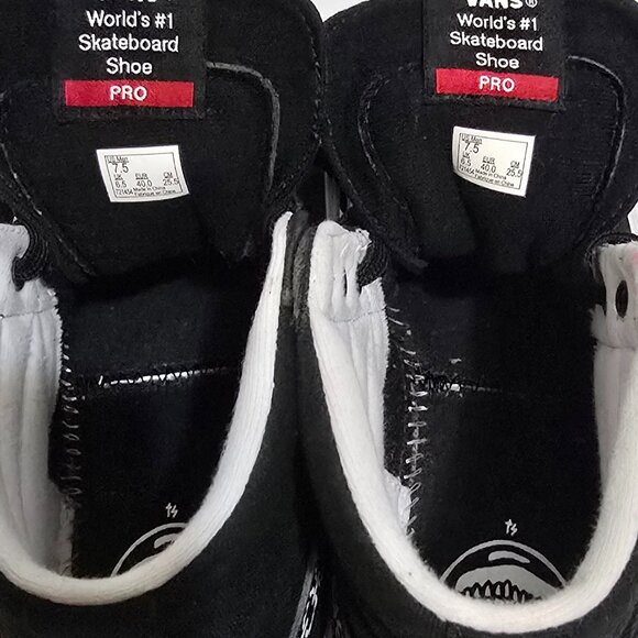 VANS x Sketchy Tank Sk8-Hi Pro Shoes - Black - Sz 7.5 US - Picture 12 of 12